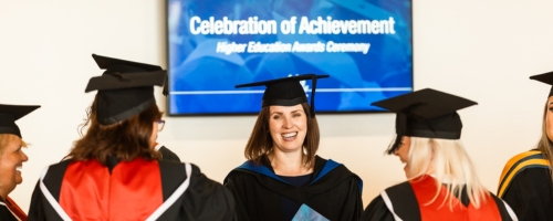 Graduates at the Higher Education Awards Ceremony