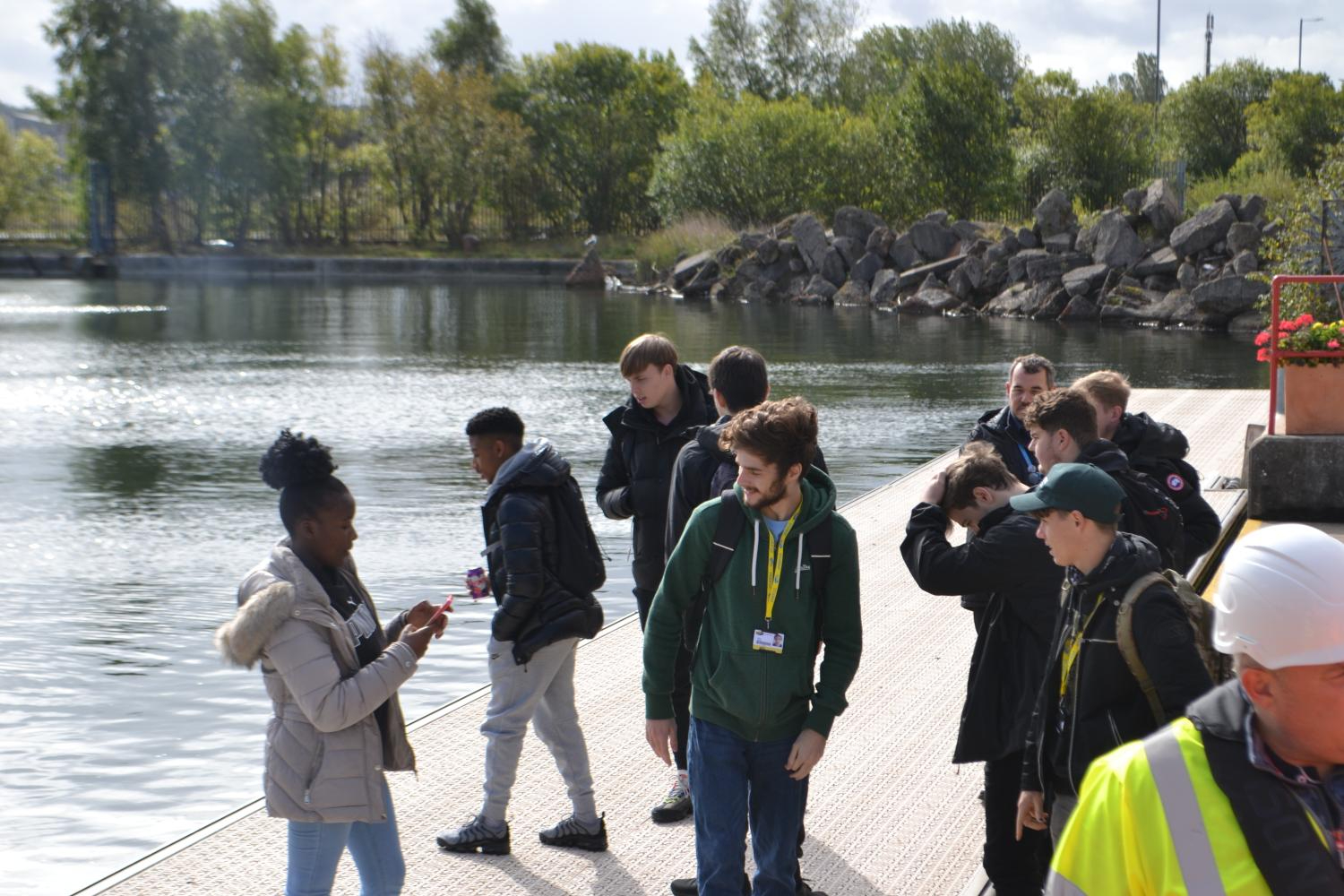 Students get hands-on with the WasteShark