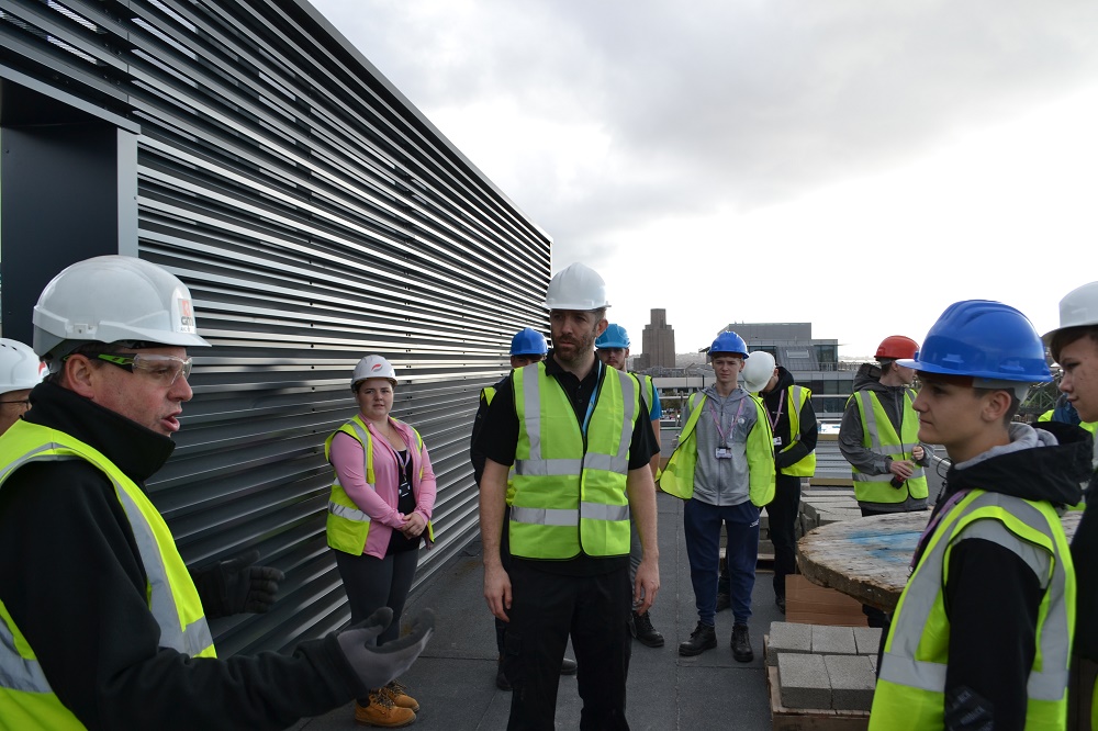 Electrical students explore the Hythe at Wirral Waters